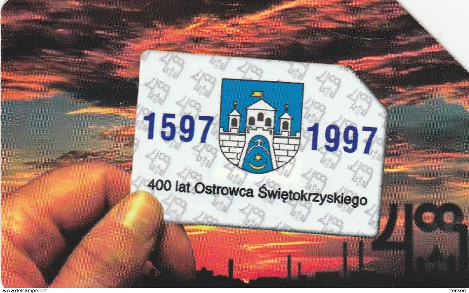 Poland, 0390, 400 Years Of Ostrowiec Swietokrzyski. 2 Scans - Polonia