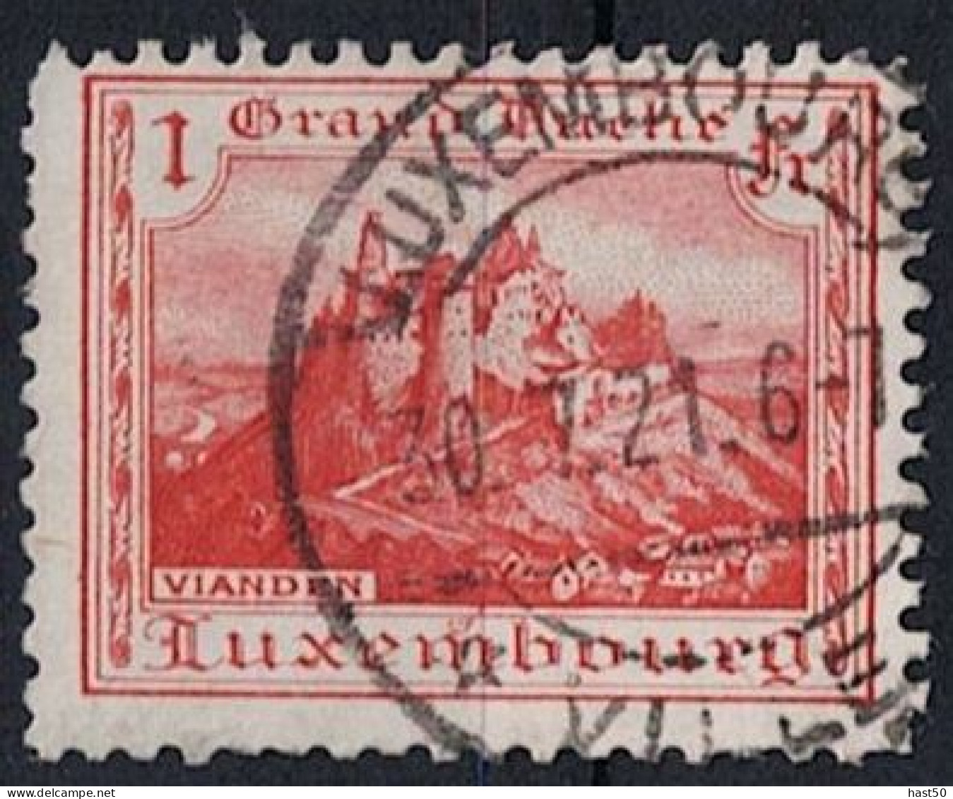 Luxemburg - Schloss Vianden (MiNr: 134) 1921 - Gest Used Obl - Used Stamps