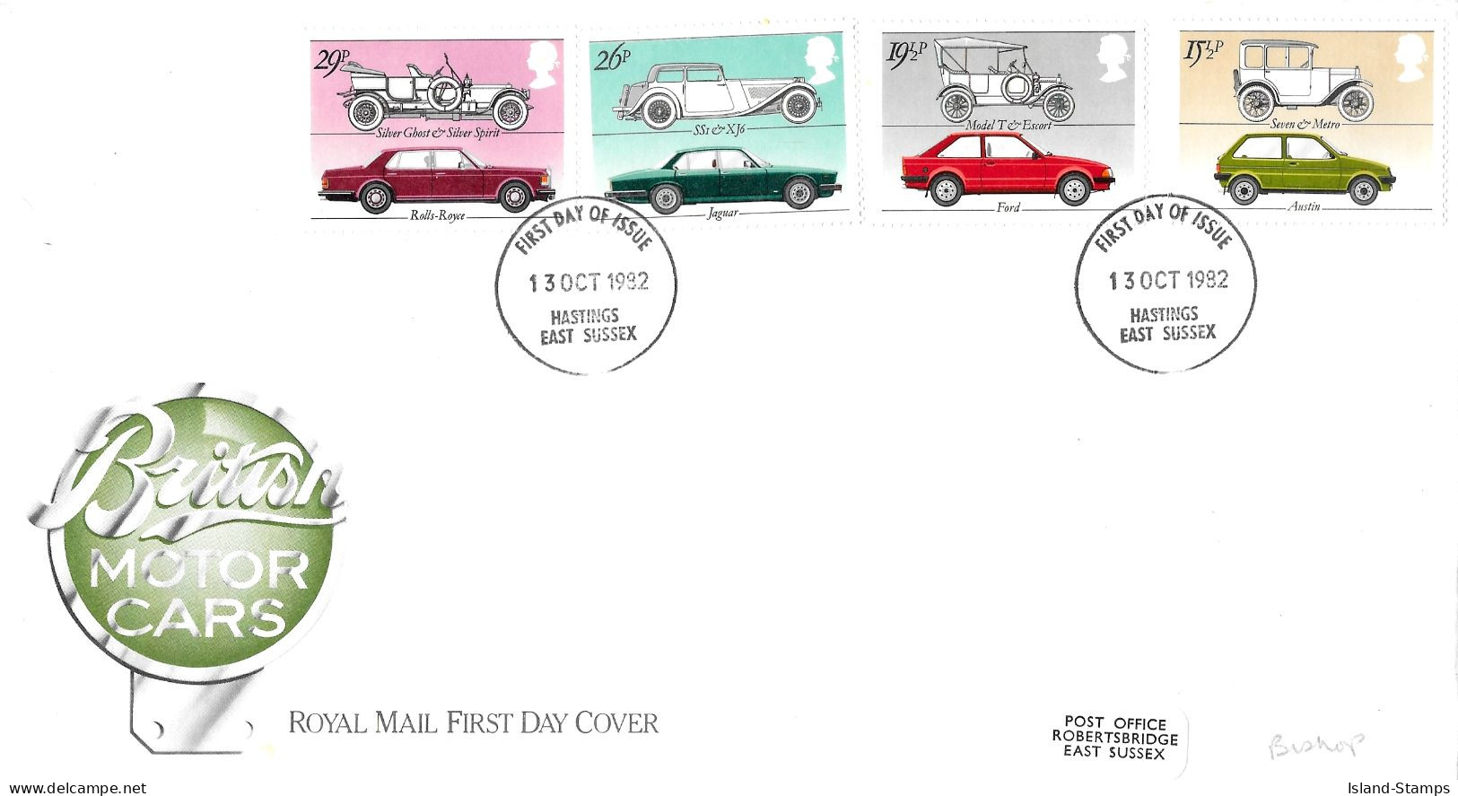 1982 Cars Addressed FDC Tt - 1981-1990 Decimal Issues