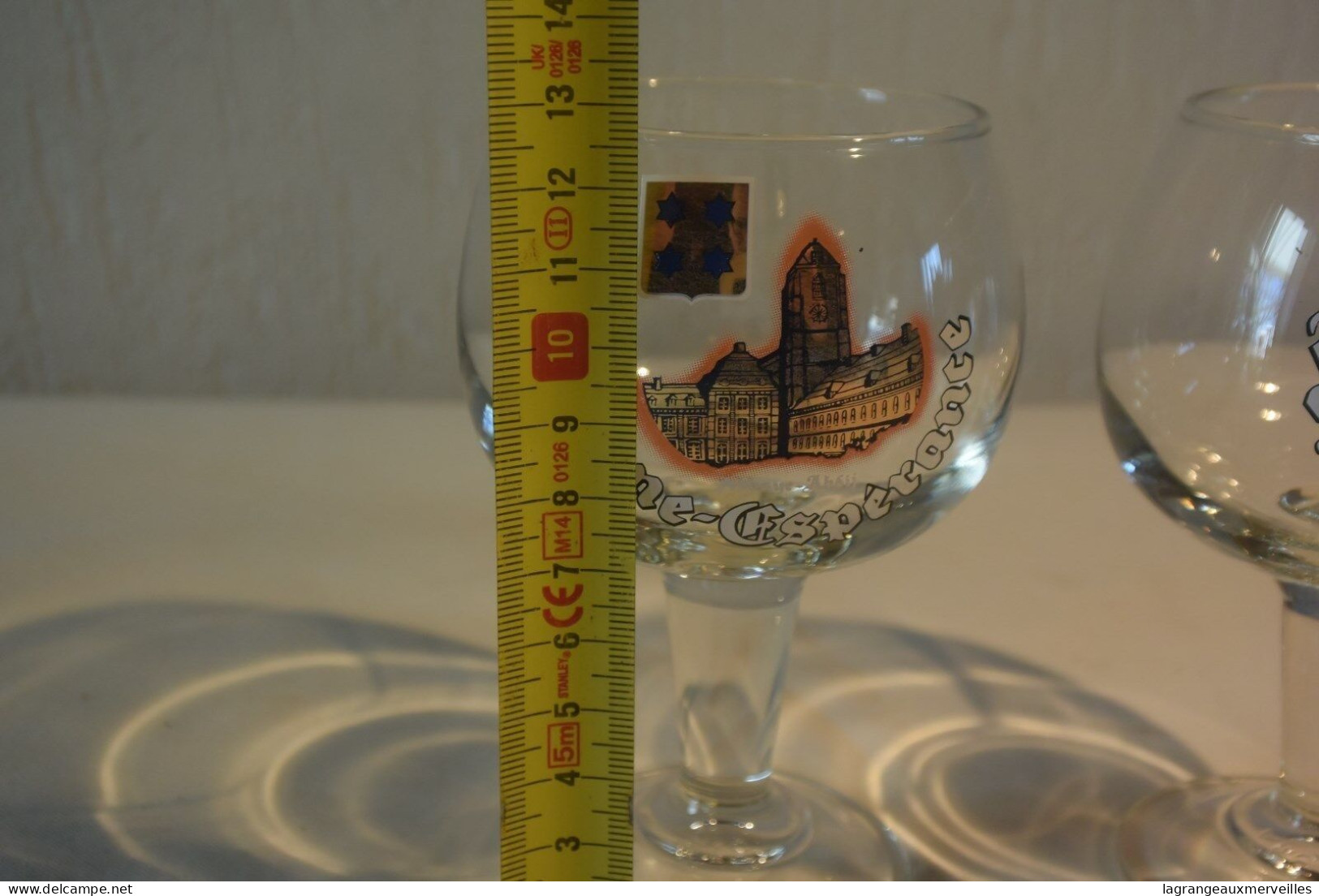 C74 2 Verres De Trappiste Bonne Espérance Bière Bistrot - Glasses