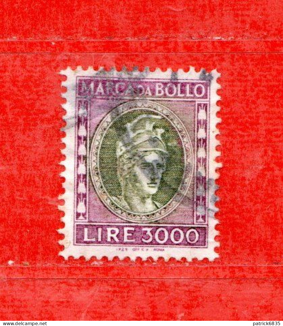 Marca Da Bollo °- 1982/92- Tassa Fissa £ 3000 , Cat.Unif 240. Usato. - Revenue Stamps