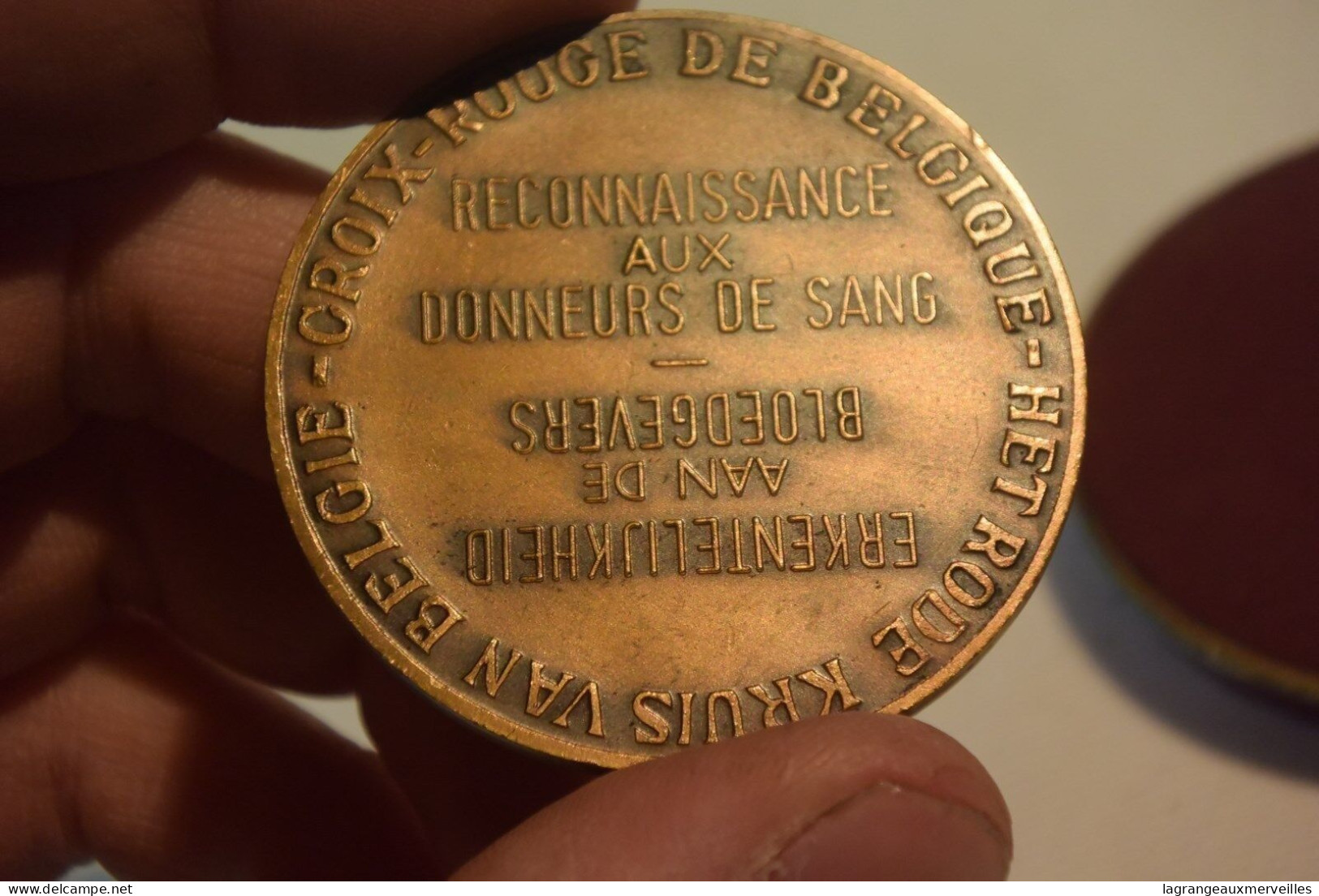 C74 Ancienne Médaille De Donneurs De Sang Croix Rouge - Unternehmen