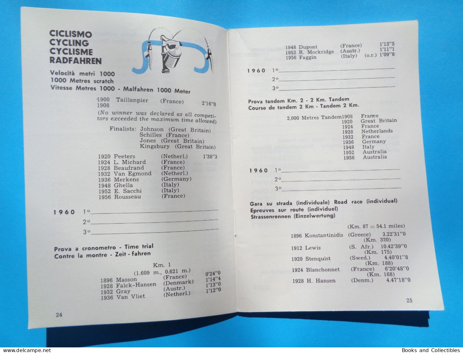 Z-1220 * Booklet 64 pages SHELL, Winners of the Olympic Games 1896-1960, OLIMPIADE ROMA 1960