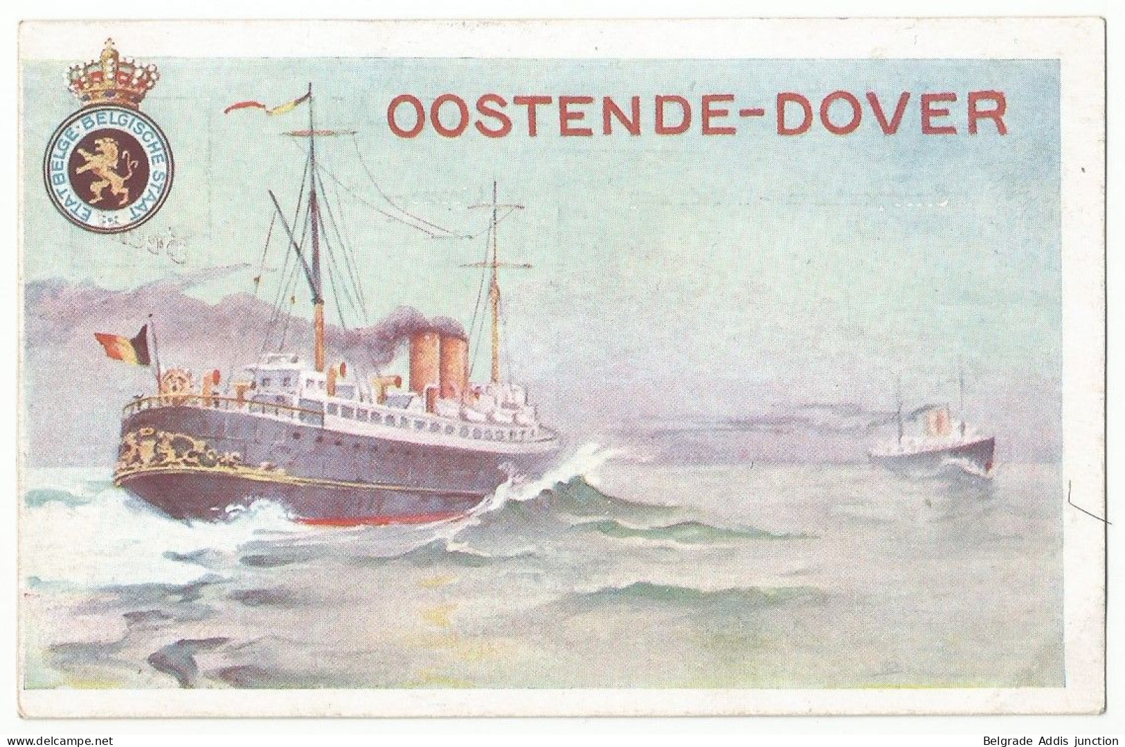 Belgique Belgie EP Carte Postale Postal Stationery Postcard Paquebot 1923/24 Neuf Mint - Cartes Paquebot