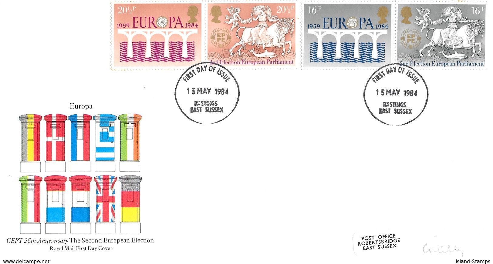 1984 Europa Addressed FDC Tt - 1981-1990 Decimal Issues