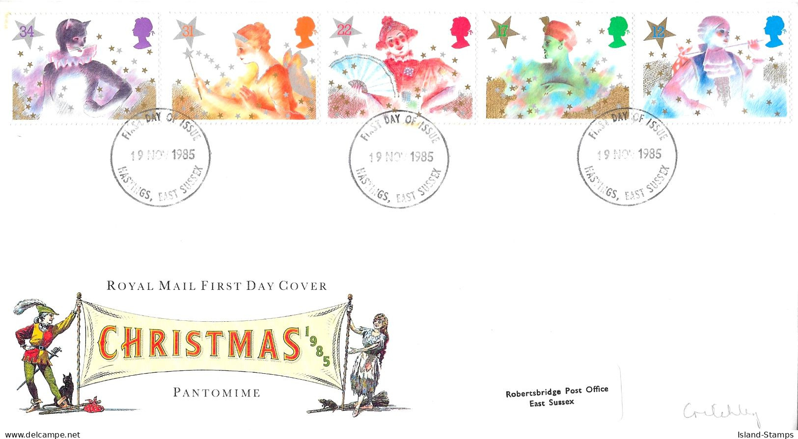 1985 Christmas Addressed FDC Tt - 1981-1990 Decimal Issues