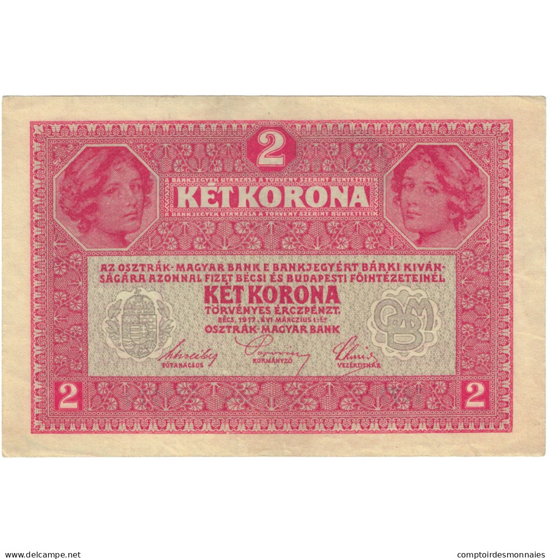 Billet, Hongrie, 2 Korona, 1920, 1920-01-01, KM:58, TTB - Ungarn