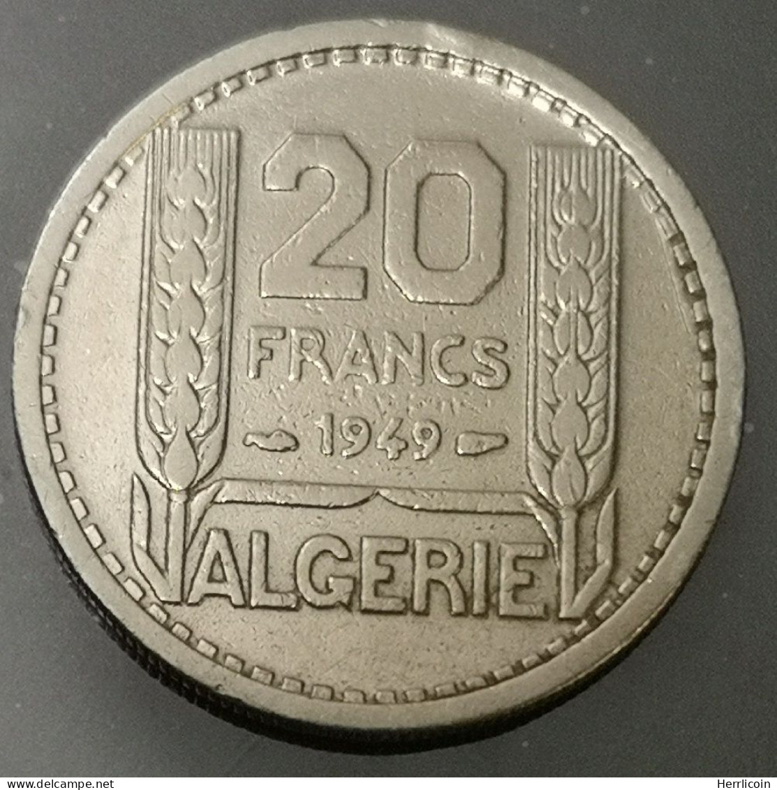 Monnaie Algérie - 1949 - 20 Francs Turin - Algérie