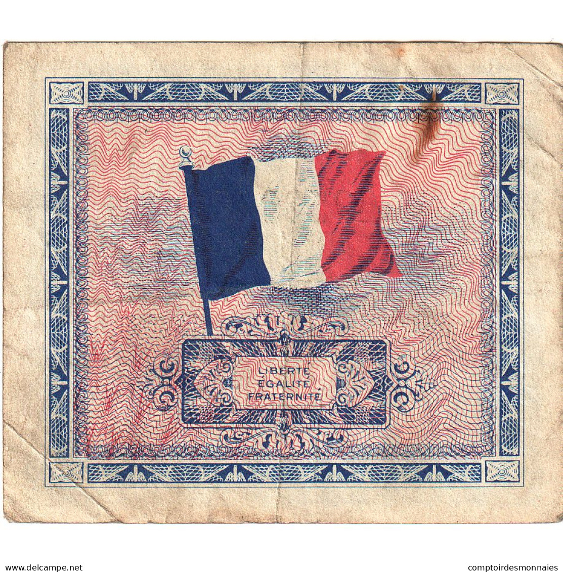 France, 5 Francs, Drapeau/France, 1944, TTB, Fayette:17.01, KM:115a - 1944 Vlag/Frankrijk