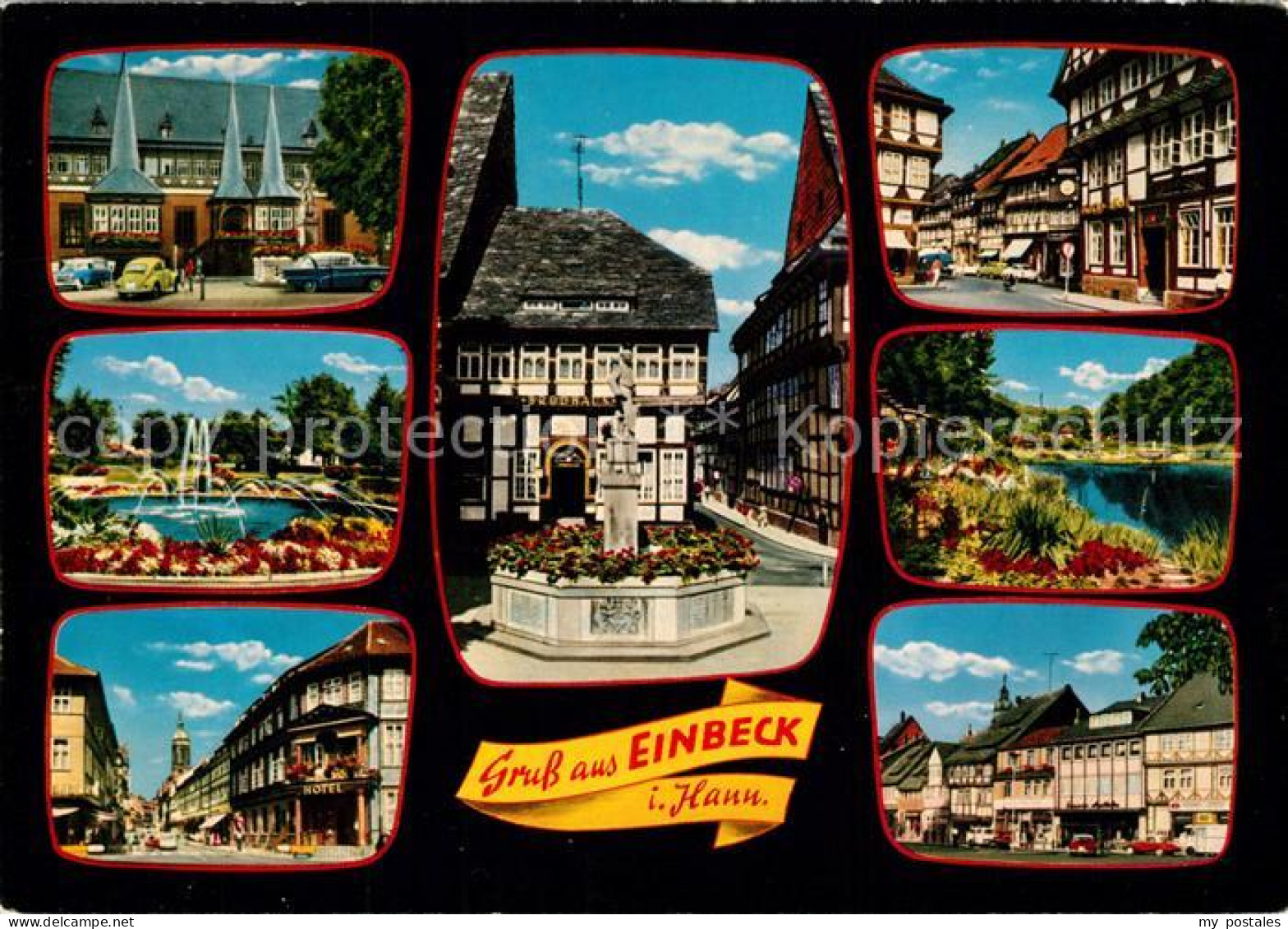 73234146 Einbeck Niedersachsen Rathaus Fachwerk Brunnen Einbeck Niedersachsen - Einbeck