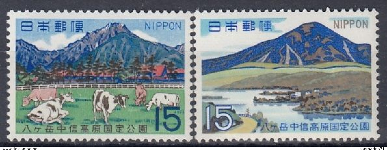 JAPAN 990-991,unused - Montañas