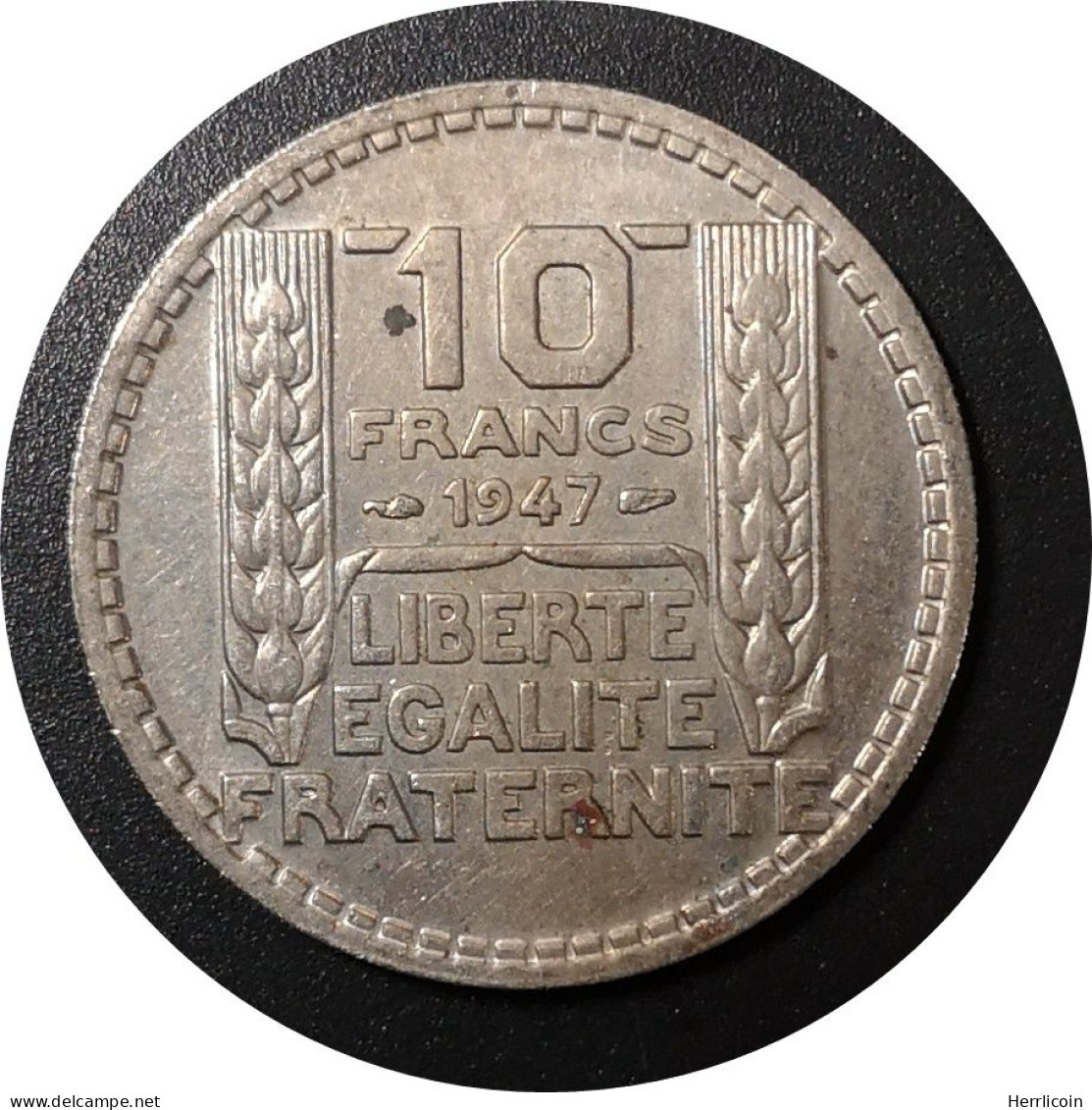 1947   - 10 Francs Turin Cupronickel, Petite Tête  France - 10 Francs