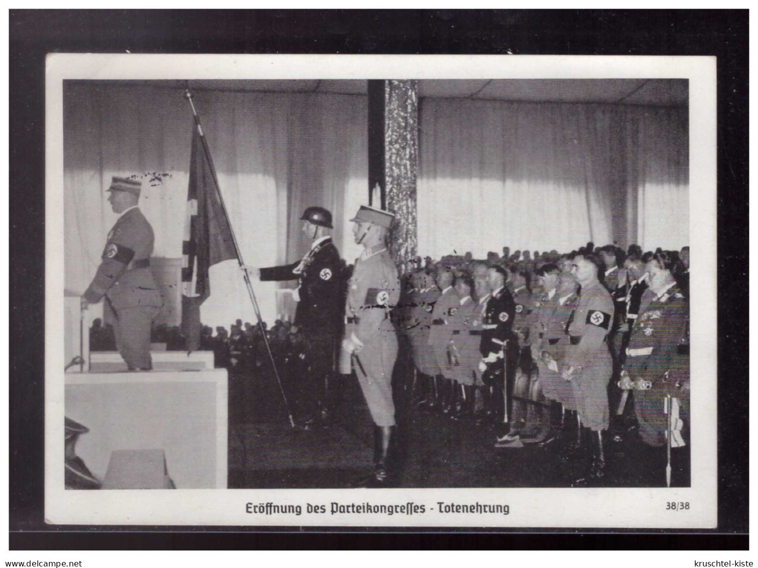 Sudetenland (023915) Propagandakarte Reichsparteitag Nürnberg, Eröffnung Des Parteitages- Totenehrung, Mit Div. SST 1938 - Sudetenland