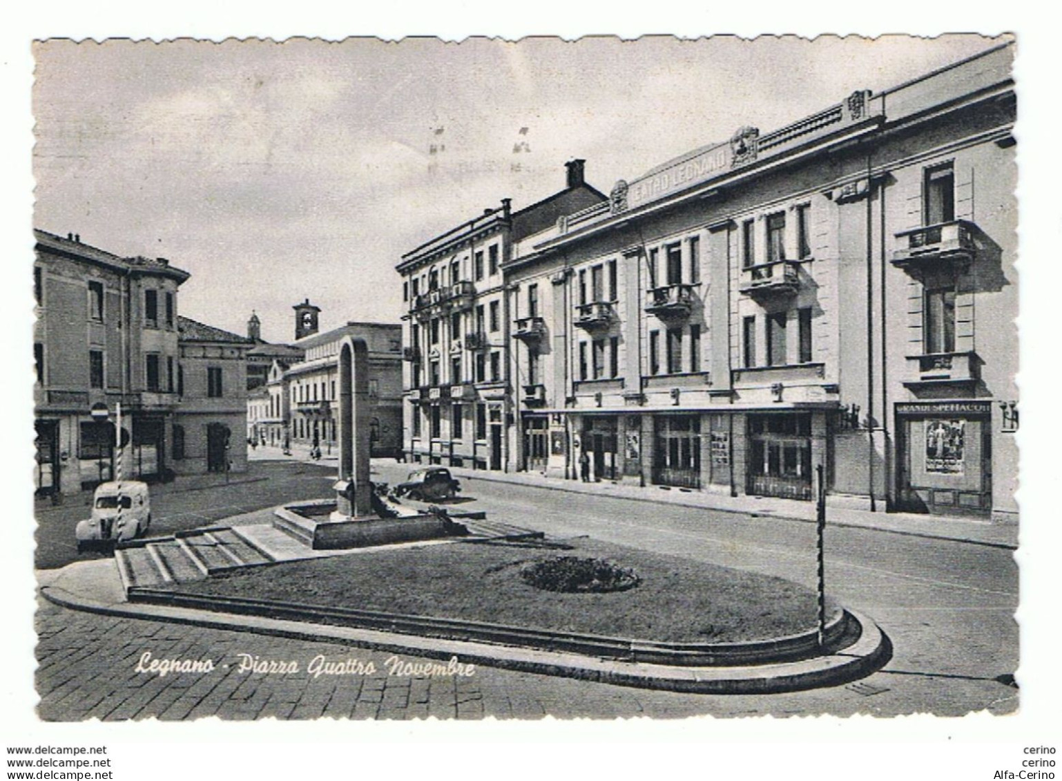 LEGNANO:  PIAZZA  QUATTRO  NOVEMBRE  -  FOTO  OPACA  -  FG - Legnano