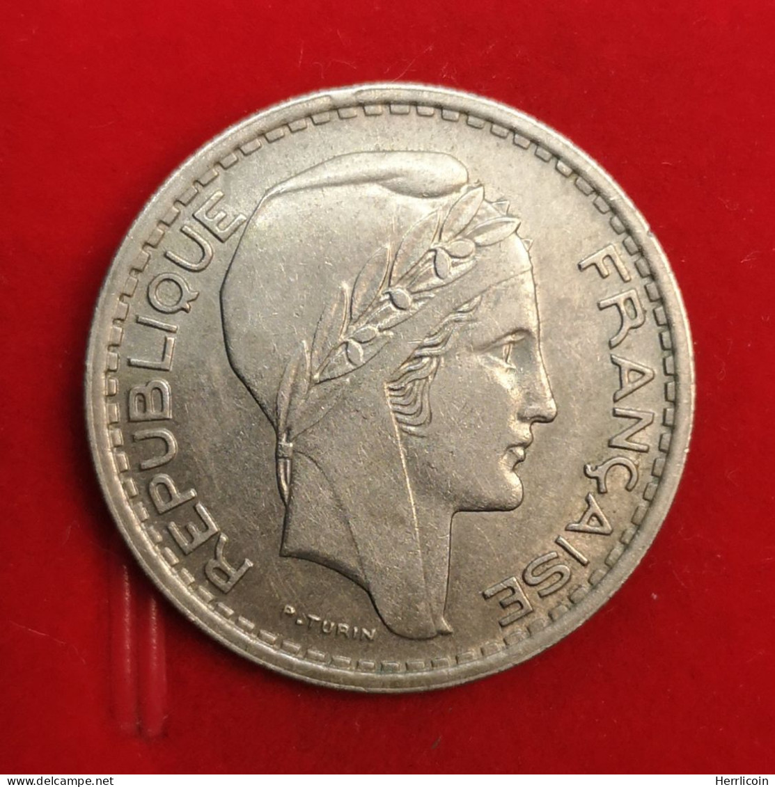 1947 B  - 10 Francs Turin Cupronickel, Petite Tête  France - 10 Francs