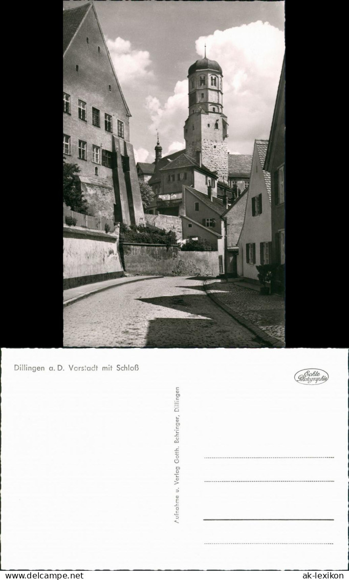Ansichtskarte Dillingen A. D. Donau Straßenpartie Am Schloß 1961 - Dillingen