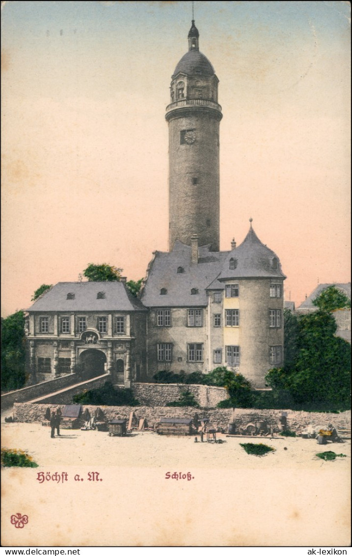 Ansichtskarte Höchst-Frankfurt Am Main Partie Am Schloß - Brücke 1905 - Hoechst