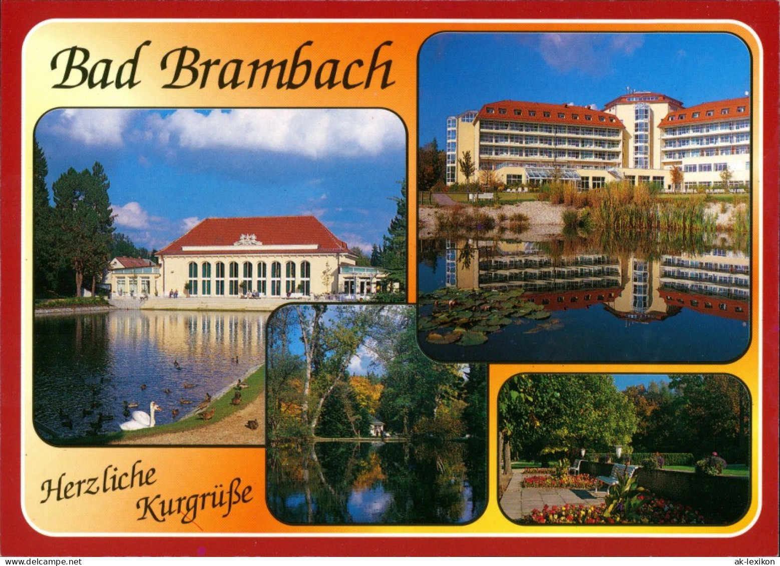 Bad Brambach Mehrbild-AK Mit Festhalle, Klinik, Schillerquelle, Kurpark 2000 - Bad Brambach