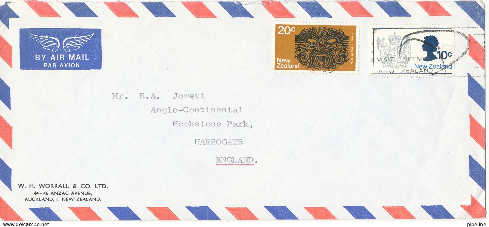 New Zealand Air Mail Cover Sent To England 1978 - Airmail