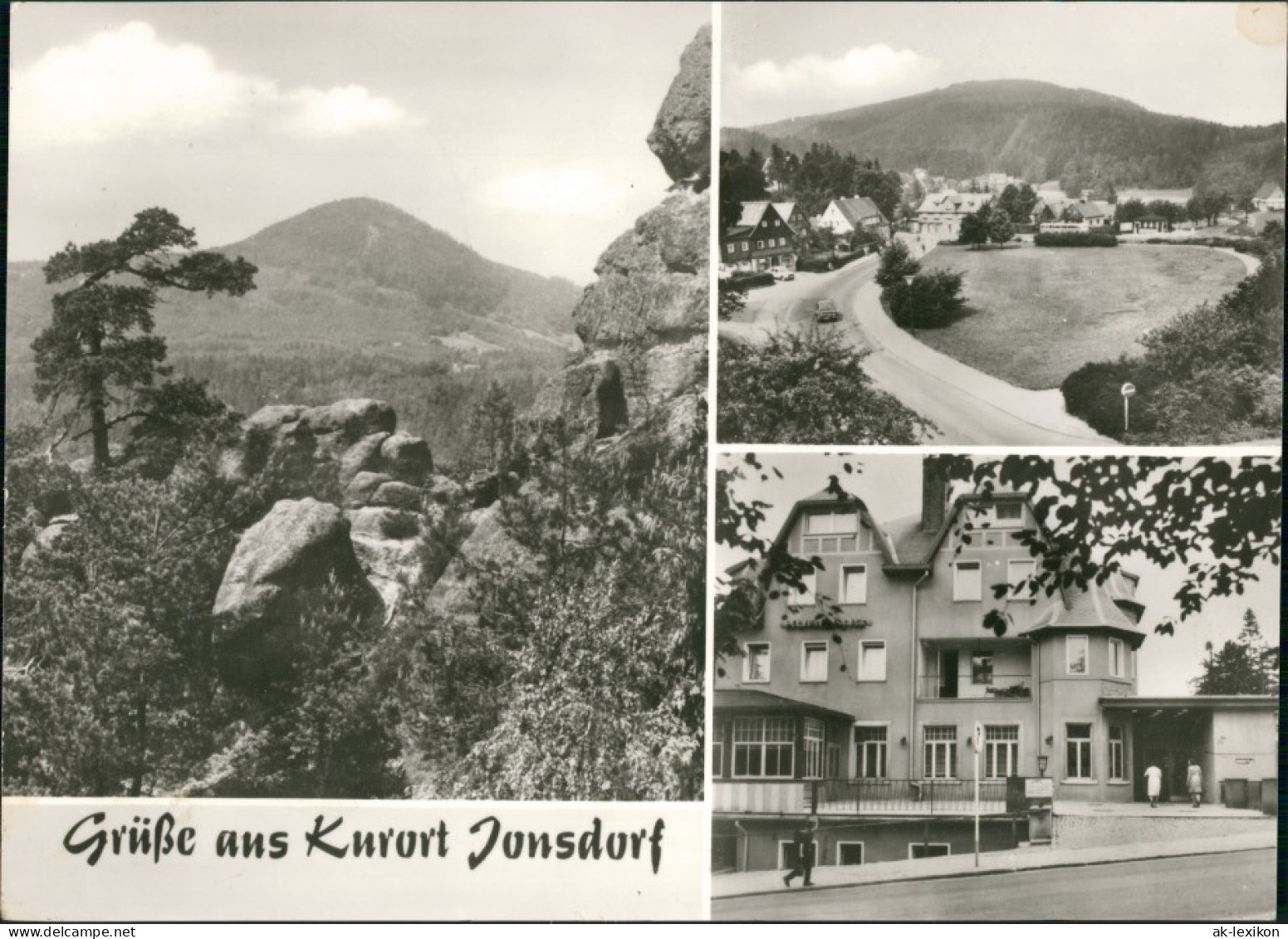 Ansichtskarte Jonsdorf DDR Mehrbild-AK Mit Lausche, Buchberg, Kurhaus 1981 - Jonsdorf