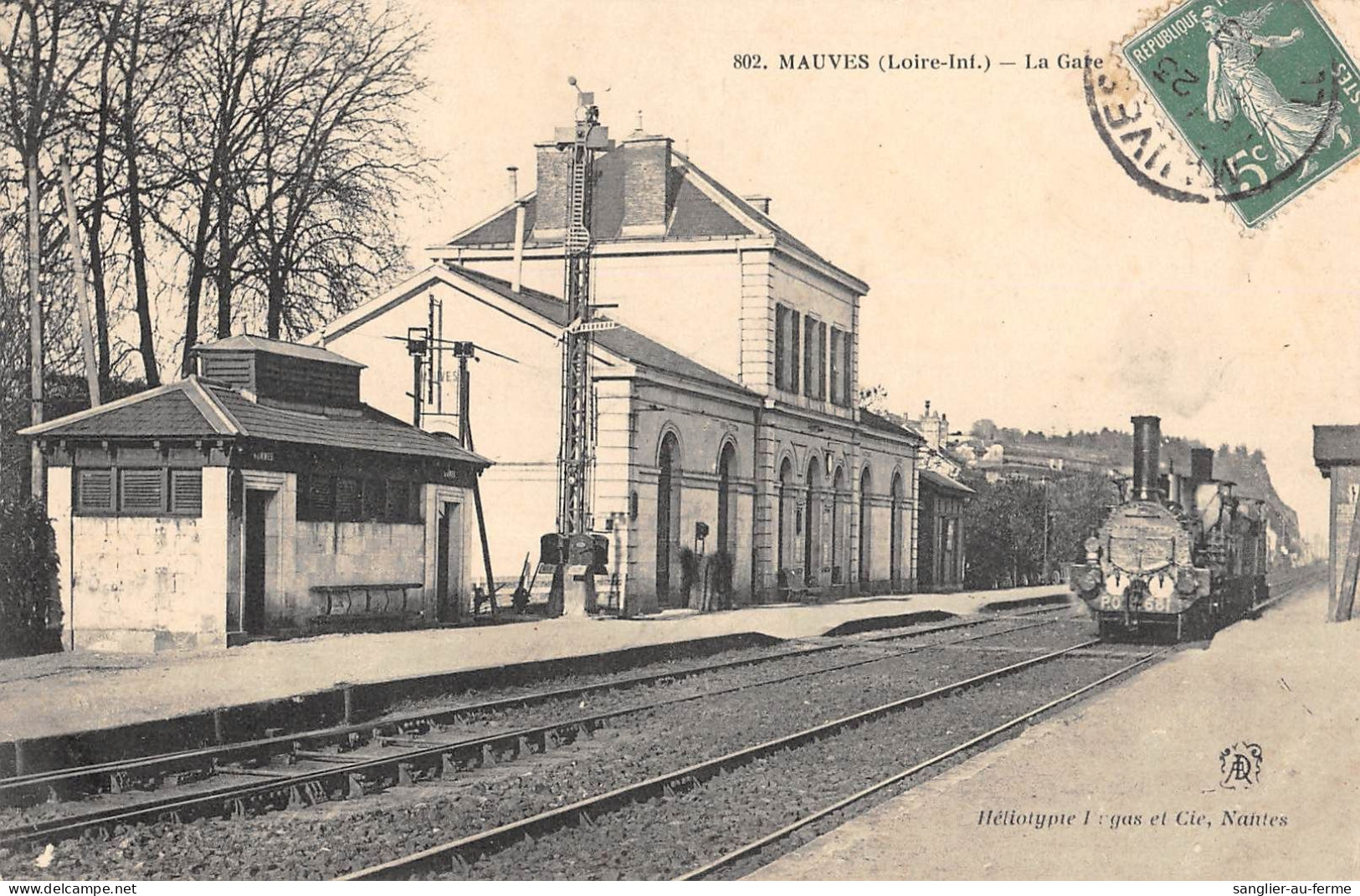 CPA 44 MAUVES / LA GARE / TRAIN - Altri & Non Classificati