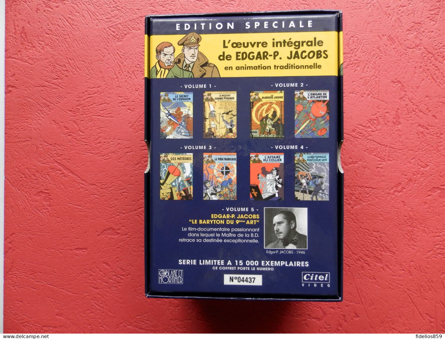 BLAKE ET MORTIMER PAR JACOBS : COFFRET COLLECTOR TIRAGE LIMITE ETNUMEROTE TTB - Cassettes & DVD