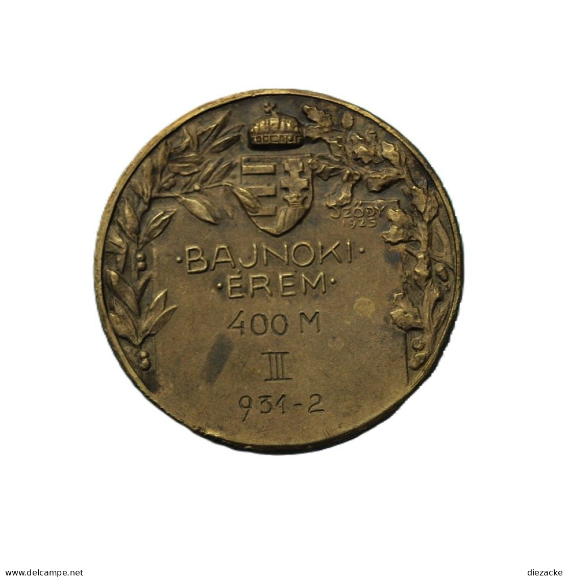 Ungarn 1907 Sportmedaille Bronze 400 Meter Lauf (EM301 - Ohne Zuordnung