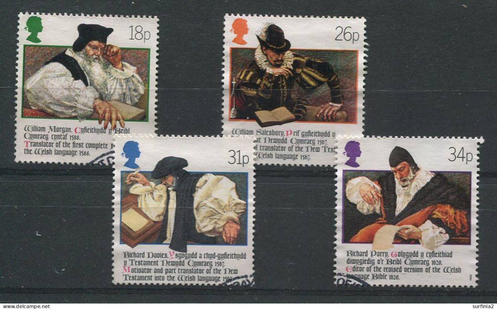 STAMPS - 1988 WELSH BIBLE SET VFU - Used Stamps