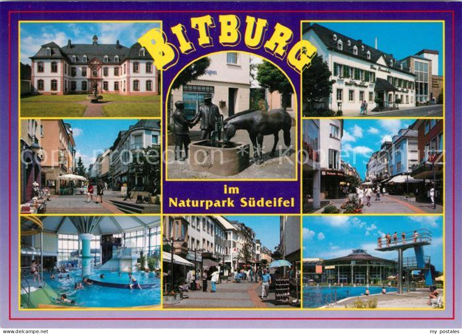 73231033 Bitburg Schloss Freibad Hallenbad Denkmal Stadtansichten Bitburg - Bitburg