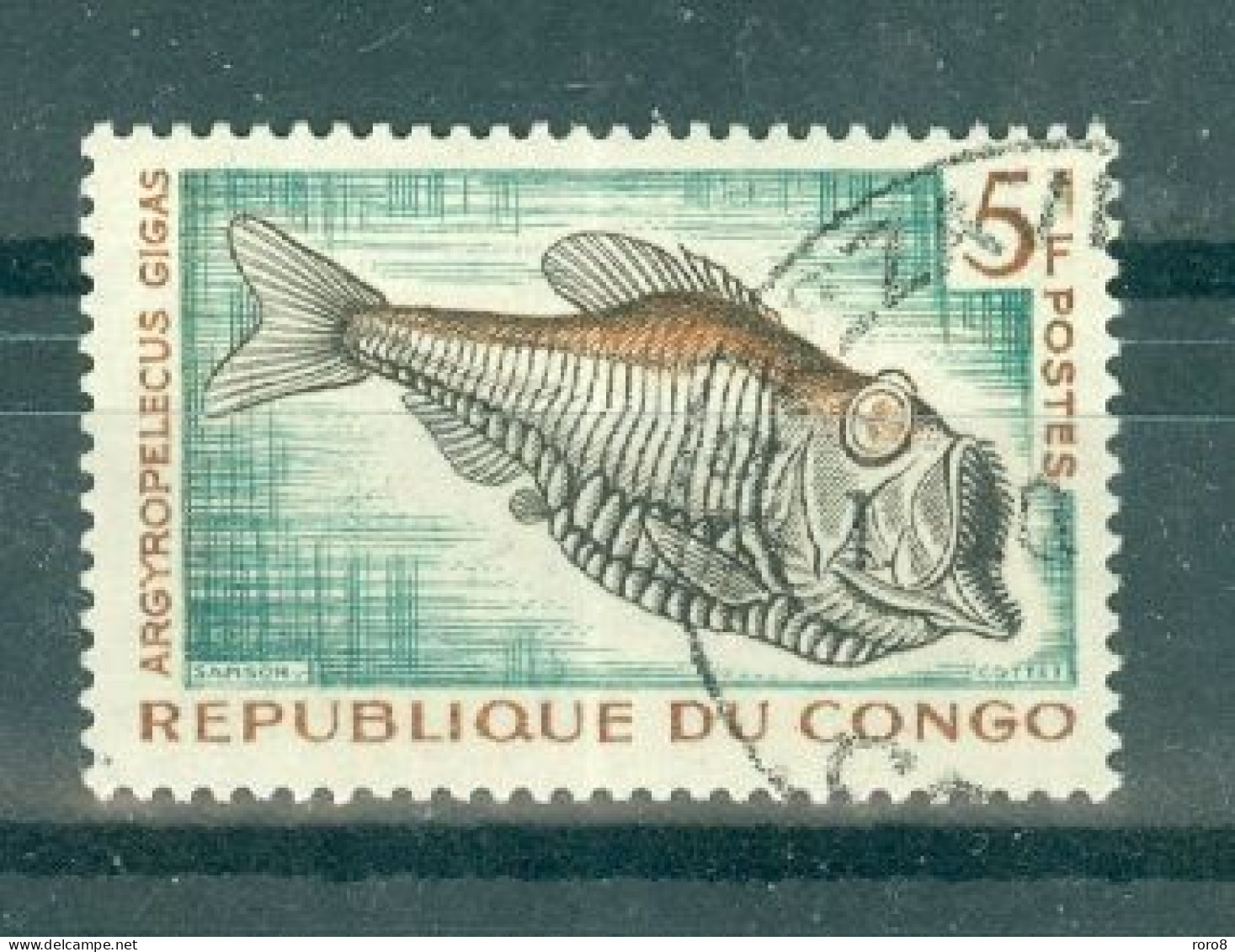 REPUBLIQUE DU CONGO - N°146 Oblitéré - Poissons Et Céphalopode Abyssaux.. - Used