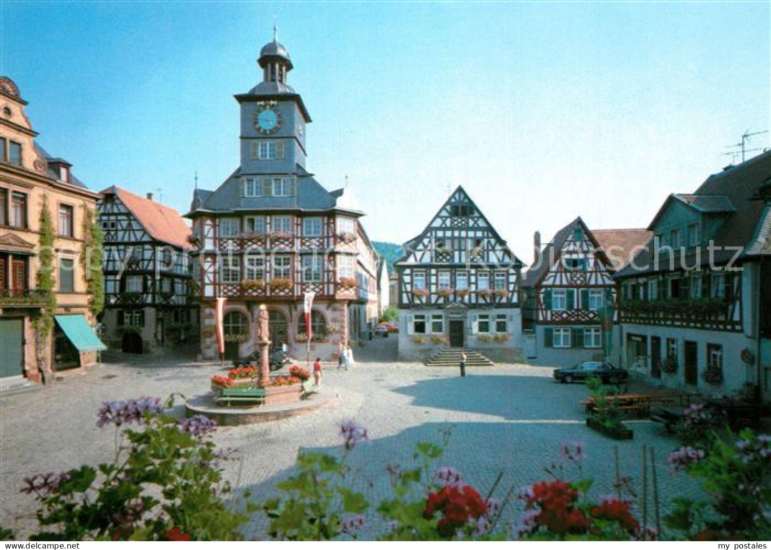 73228301 Heppenheim Bergstrasse Marktplatz Rathaus Altstadt Fachwerkhaeuser Hepp - Heppenheim