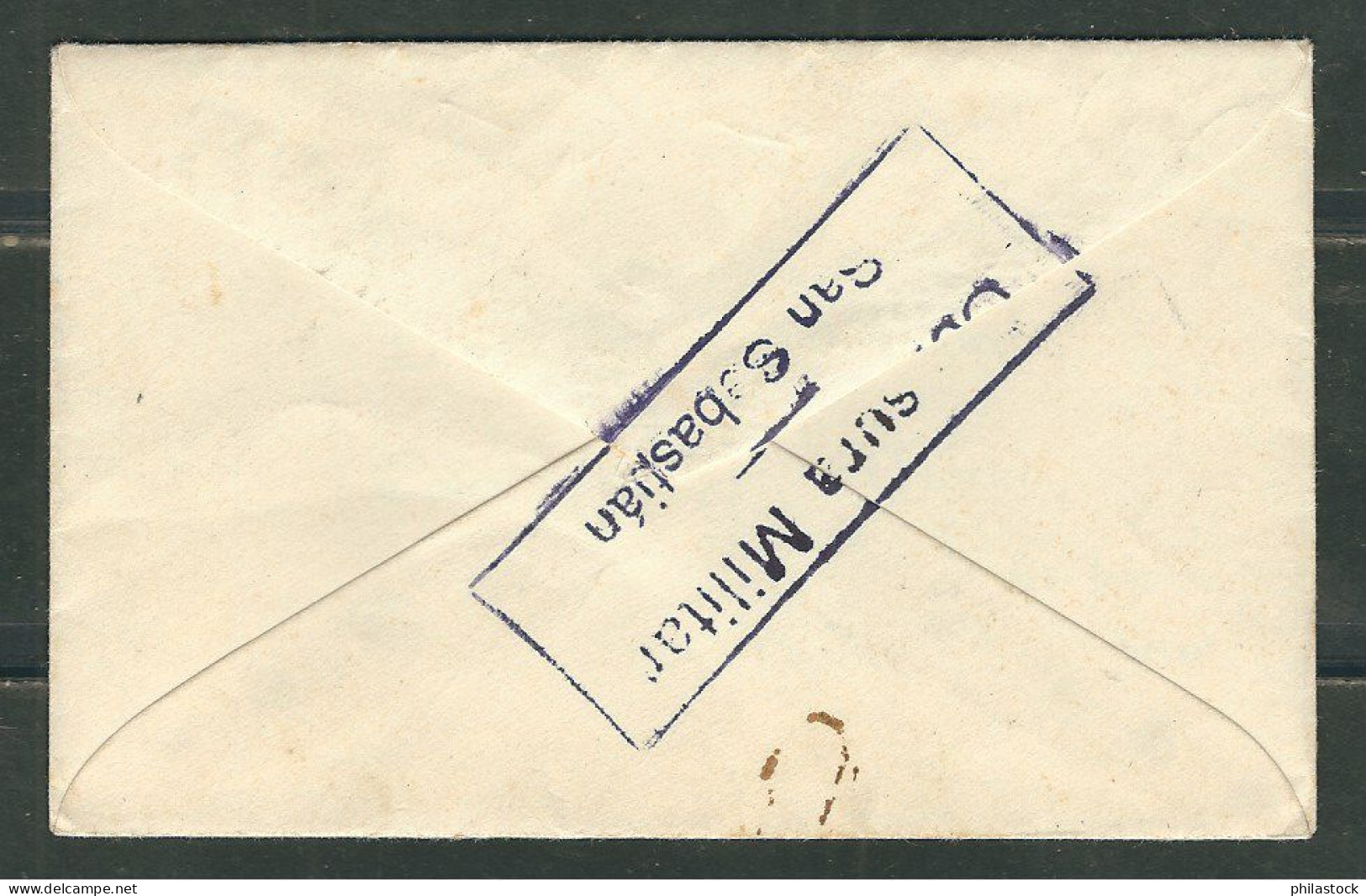 ESPAGNE 1937 Lettre Censurée De San Sébastian Pour Bordeaux - Nationalists Censor Marks