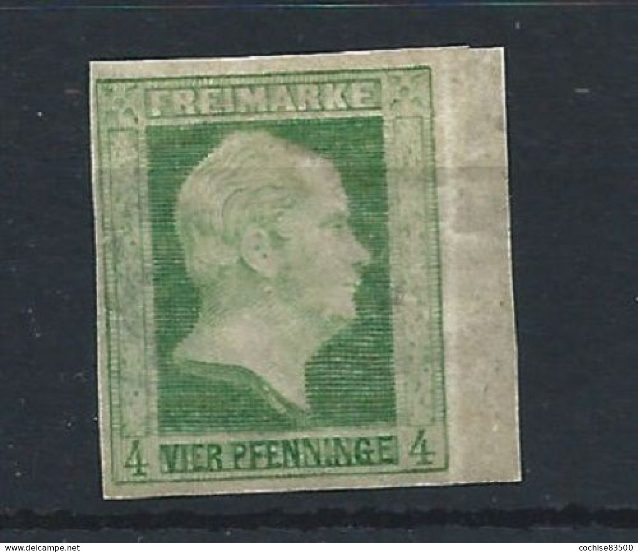 Allemagne - Prusse N°1* (MH) 1850/56 - Frédéric-Guillaume IV - Ungebraucht