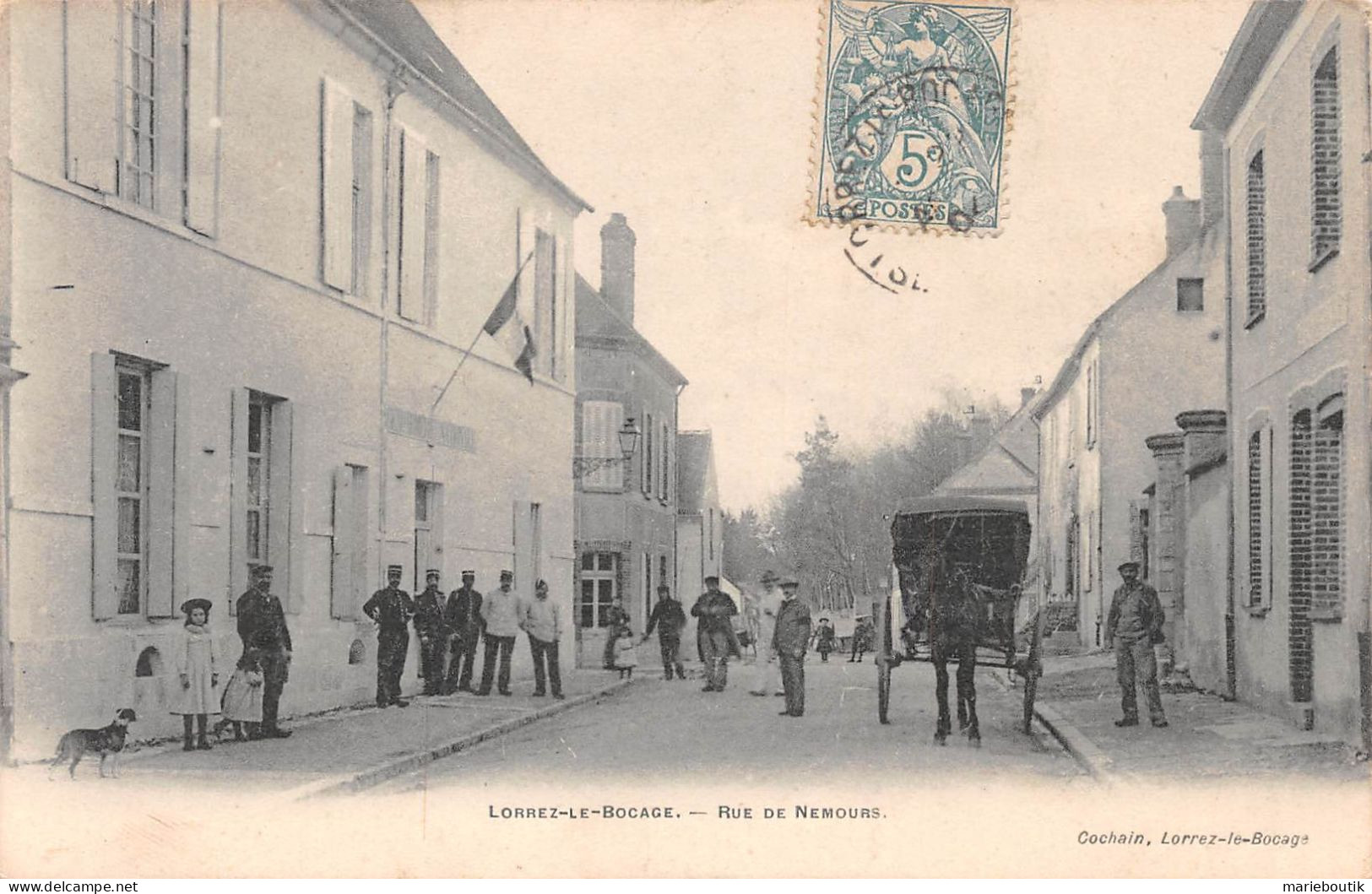 Lorrez Le Bocage – Rue De Nemours – Un Attelage  - Lorrez Le Bocage Preaux