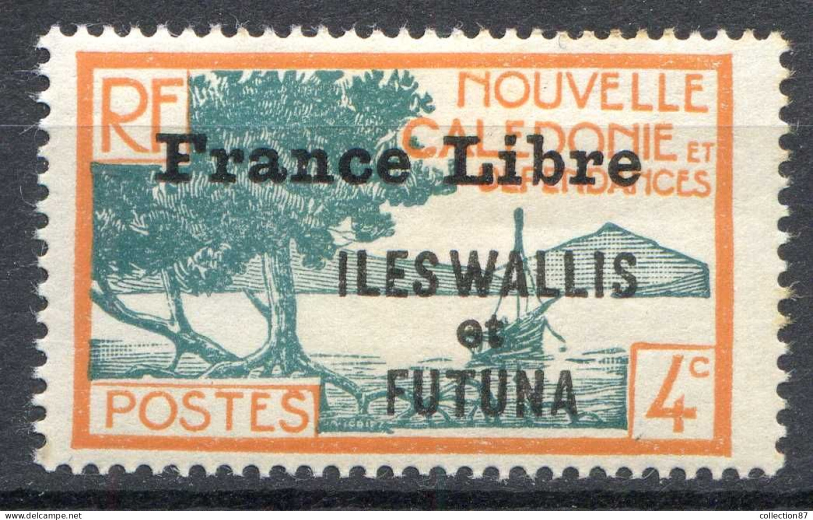 REF 086 > WALLIS & FUTUNA < FRANCE LIBRE N° 95 * Neuf Ch - MH * - Unused Stamps