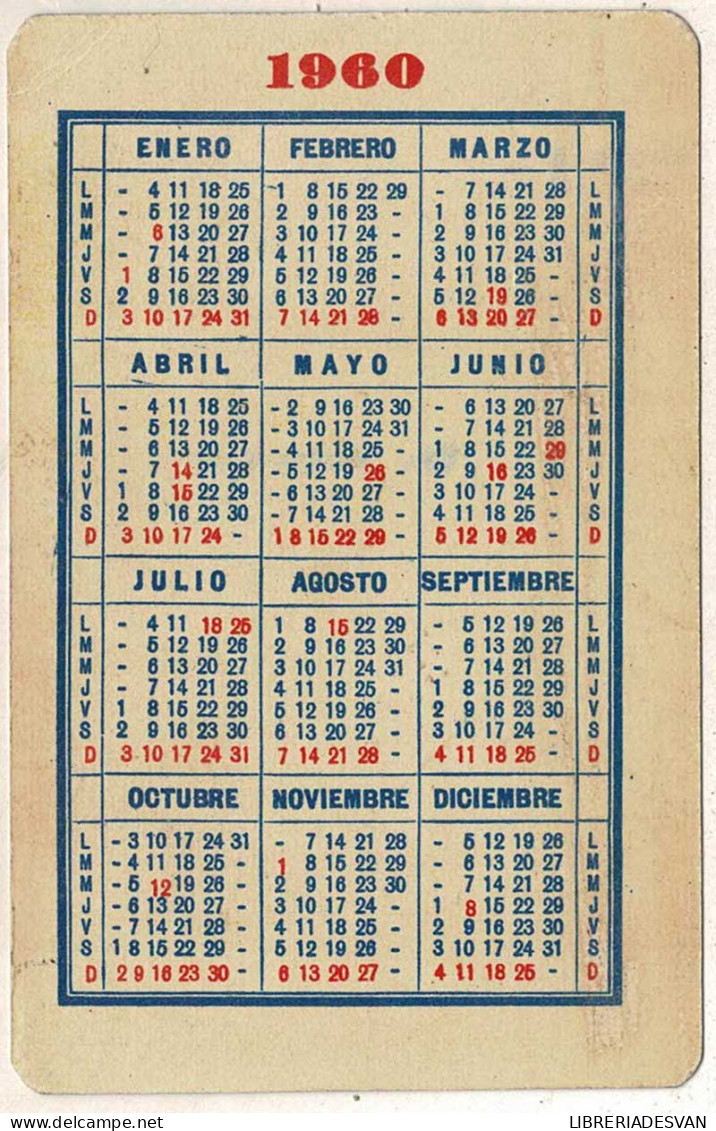 Calendario De Bolsillo Revista Catolicismo 1960 - Andere & Zonder Classificatie