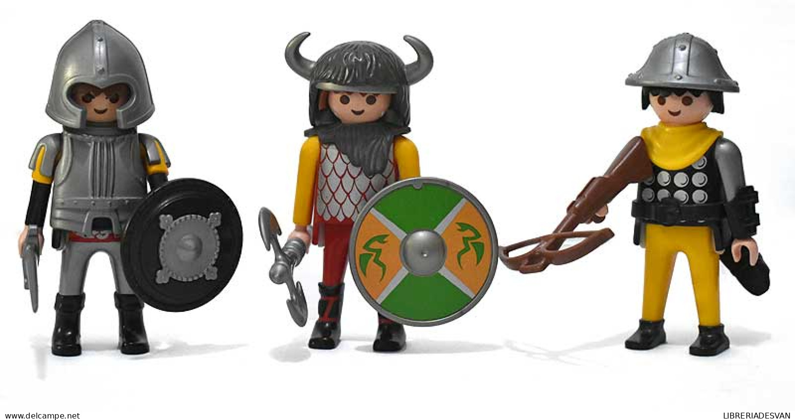 Playmobil. Tres Soldados Medievales - Playmobil