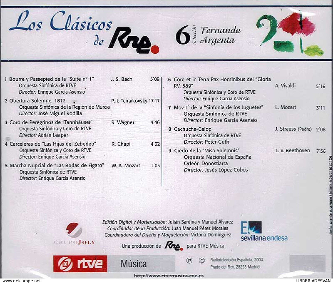 Los Clásicos De RNE No. 6 - Fernando Argenta. CD - Classical