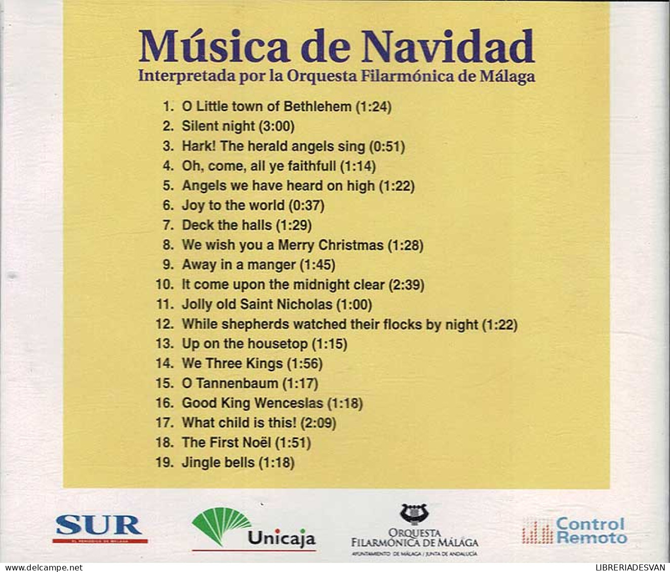 Música De Navidad Interpretada Por La Orquesta Filarmónica De Málaga. CD - Classical