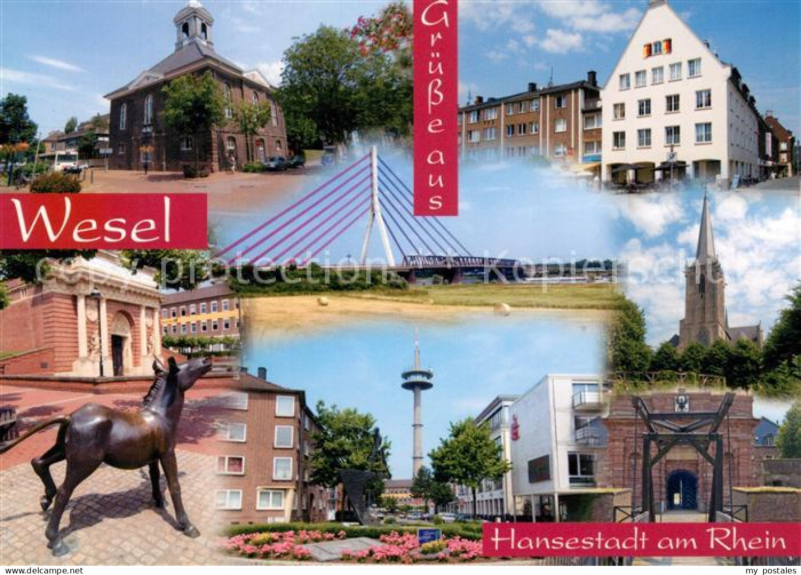 73227238 Wesel Rhein Hansestadt Ziehbruecke Wesel Rhein - Wesel