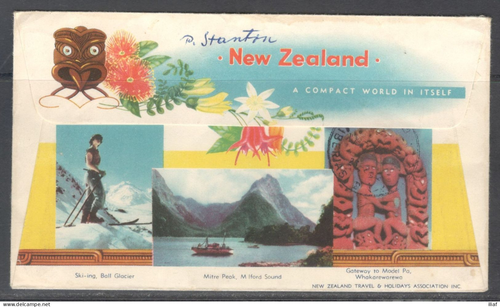 New Zealand.   Royal Visit 1963.  Special Cancellation On Souvenir Cover. - Lettres & Documents