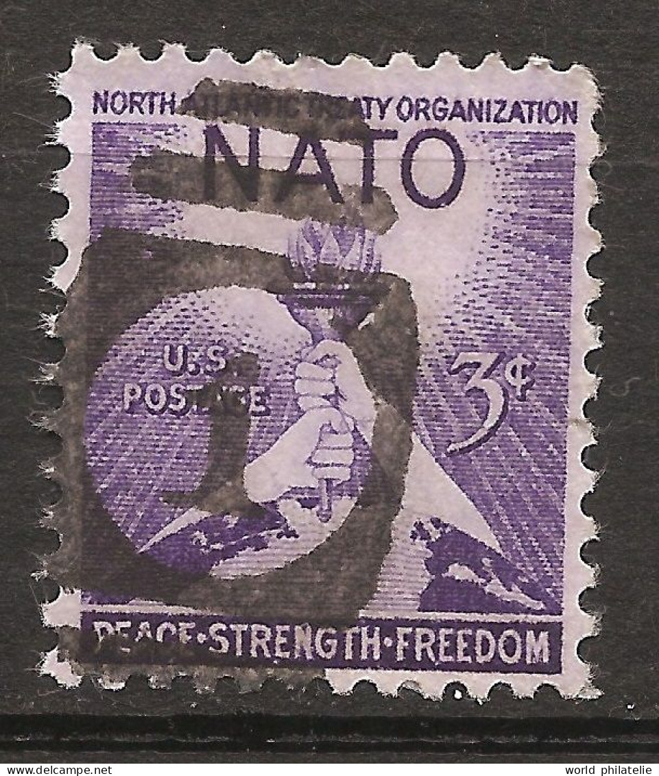 Etats-Unis D'Amérique USA 1952 N° 559 O Signature, Pacte De L'Atlantique-Nord, Paix, Globe, Liberté, OTAN, Guerre Froide - Usados