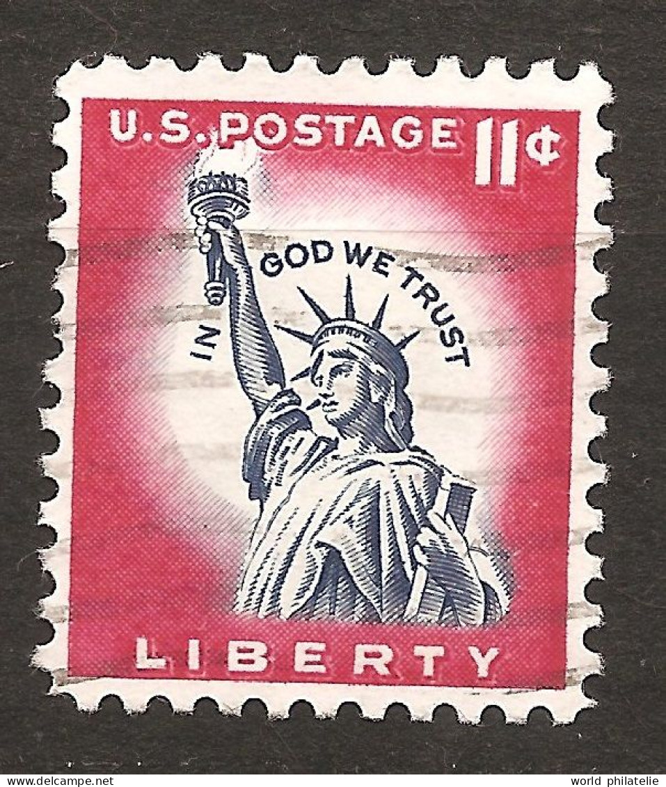 Etats-Unis D'Amérique USA 1958 N° 637A Iso O Statue De La Liberté, Couronne, France, Bartholdi, Eiffel Indépendance Dieu - Used Stamps