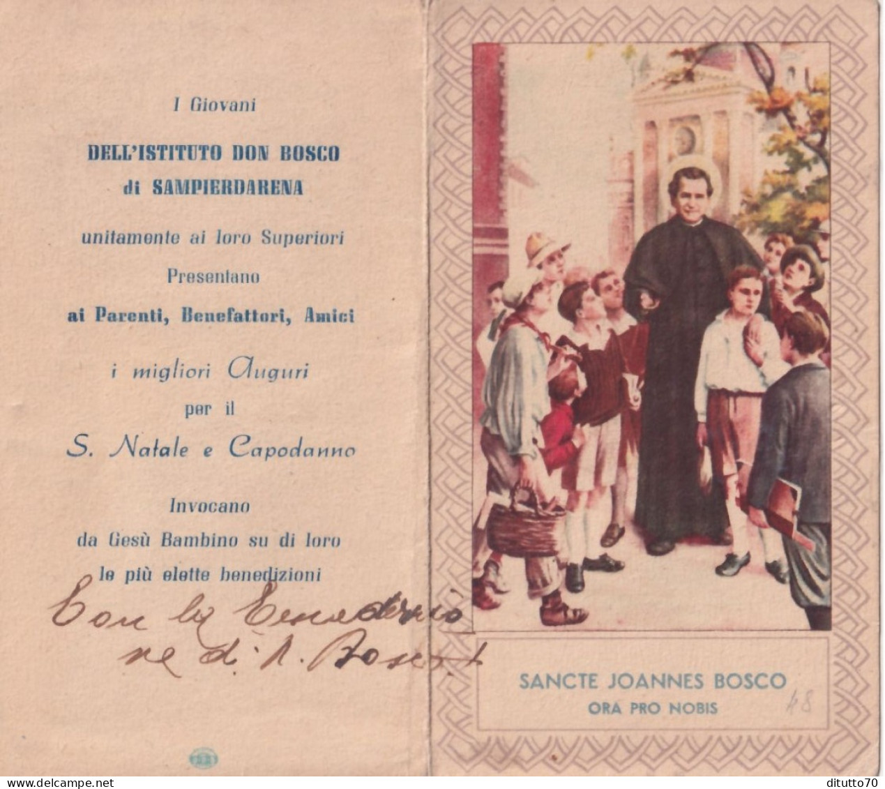 Calendarietto - I Giovani Dell'istituto Don Bosco Di Sampierdarena - Anno 1948 - Small : 1941-60