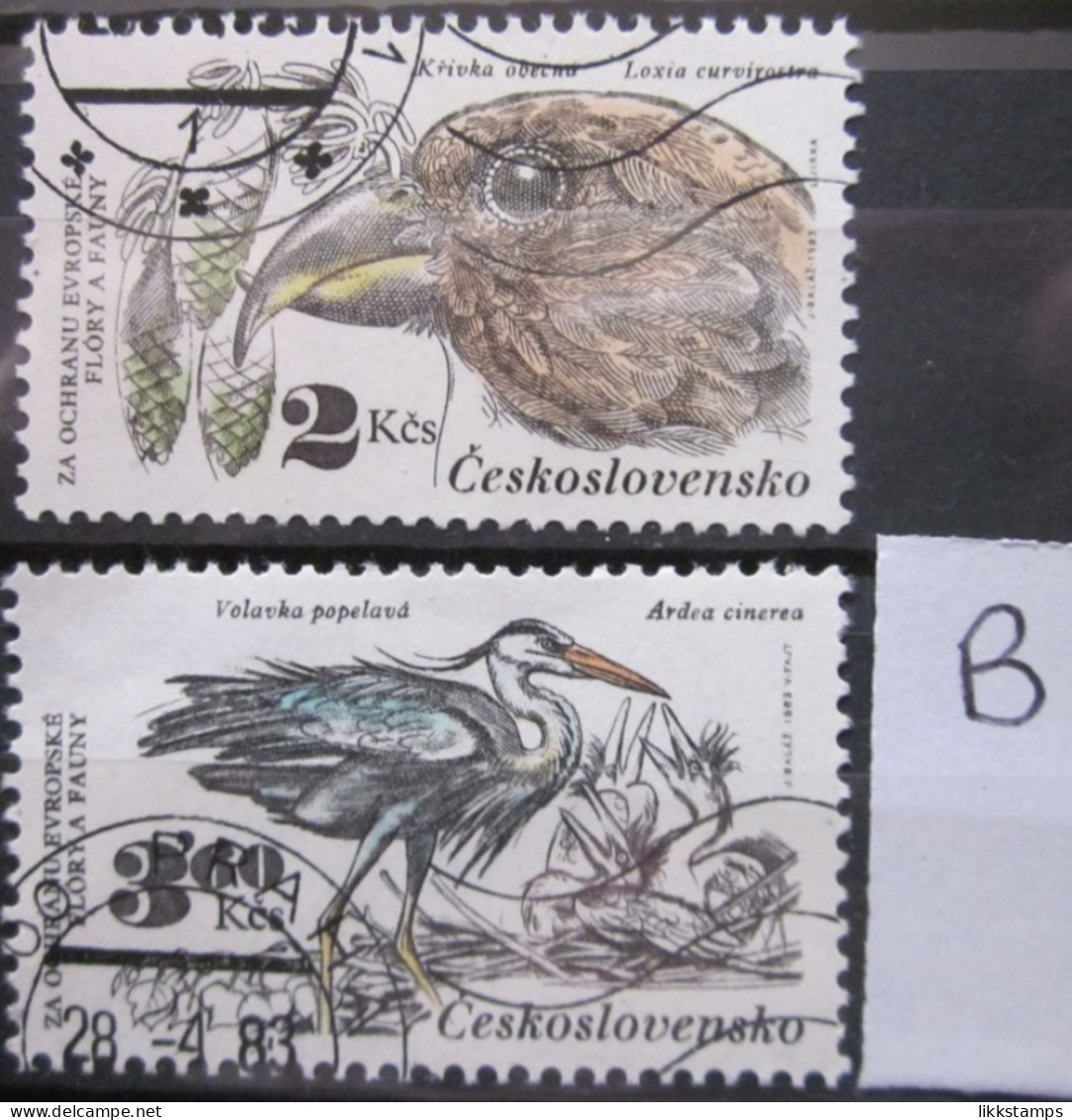 CZECHOSLOVAKIA 1983 ~ S.G. 2676 - 2677, ~ 'LOT B' ~ NATURE PROTECTION. ~ VFU #03203 - Gebraucht