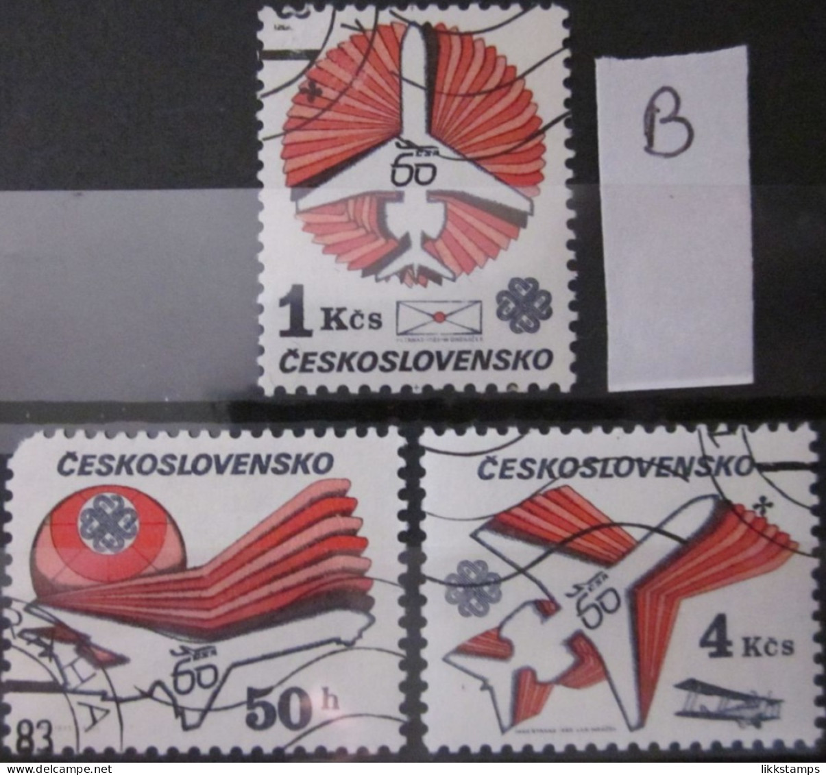 CZECHOSLOVAKIA 1983 ~ S.G. 2692 - 2694, ~ 'LOT B' ~ WORLD COMMUNICATIONS YEAR. ~ VFU #03205 - Used Stamps