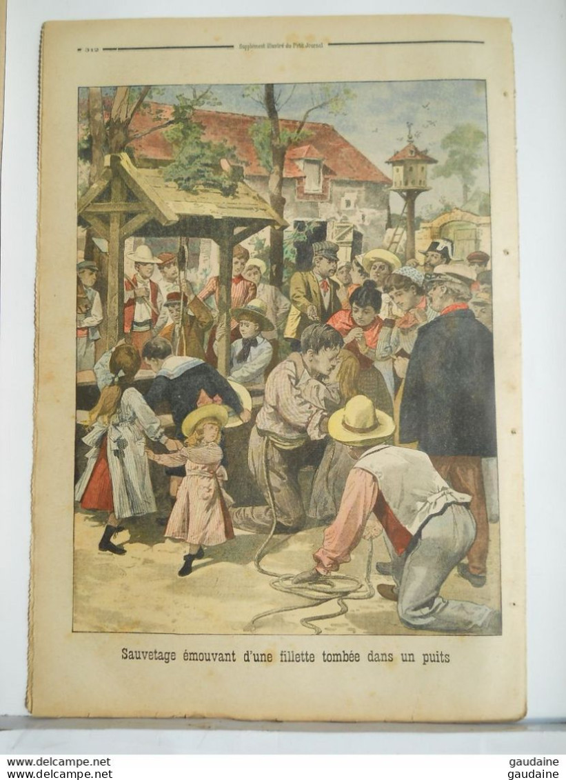 LE PETIT JOURNAL N° 619 - 28 SEPTEMBRE 1902 - UNE VOITURE D'ENFANTS ATTAQUEE PAR UN OURS - HIRSON SAUVETAGE - Le Petit Journal