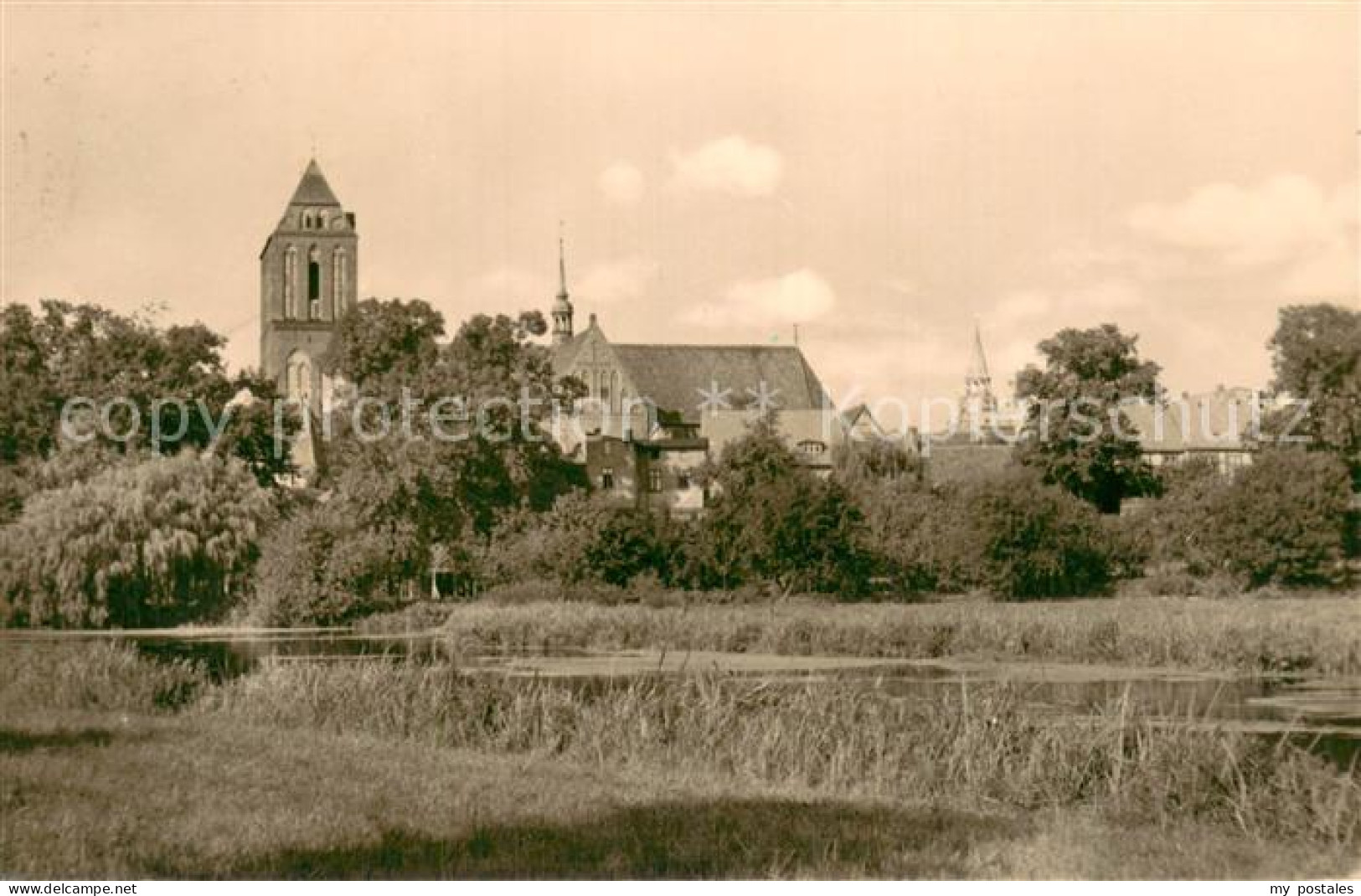 73776408 Guestrow Mecklenburg Vorpommern An Der Schanze Blick Zur Kirche Guestro - Güstrow