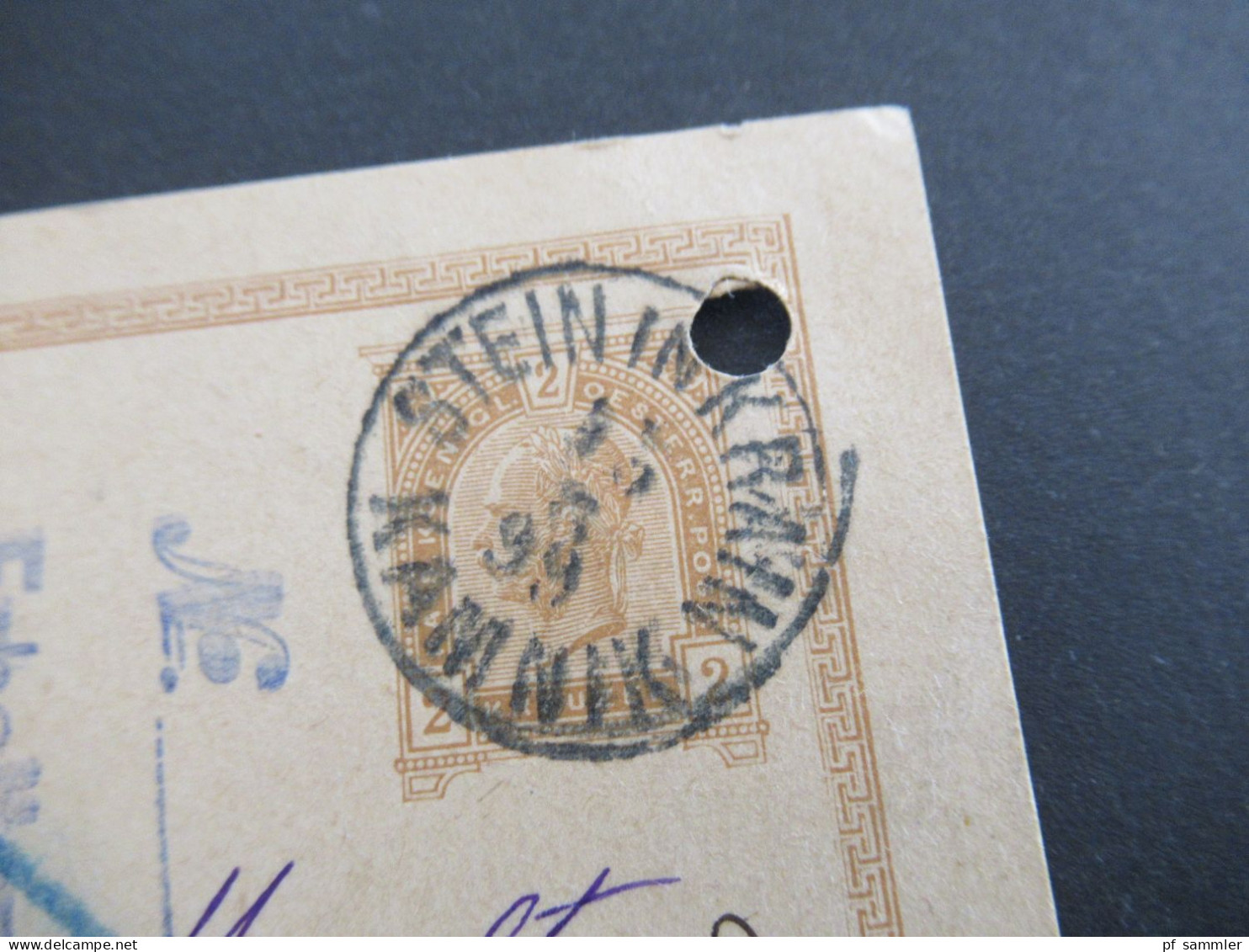 Österreich 1899 GA 2 Kreuzer /Deutsch - Slov.) Stempel K1 Stein In Krain Kamnik Nach Konstanz Baden Gesendet - Postkarten