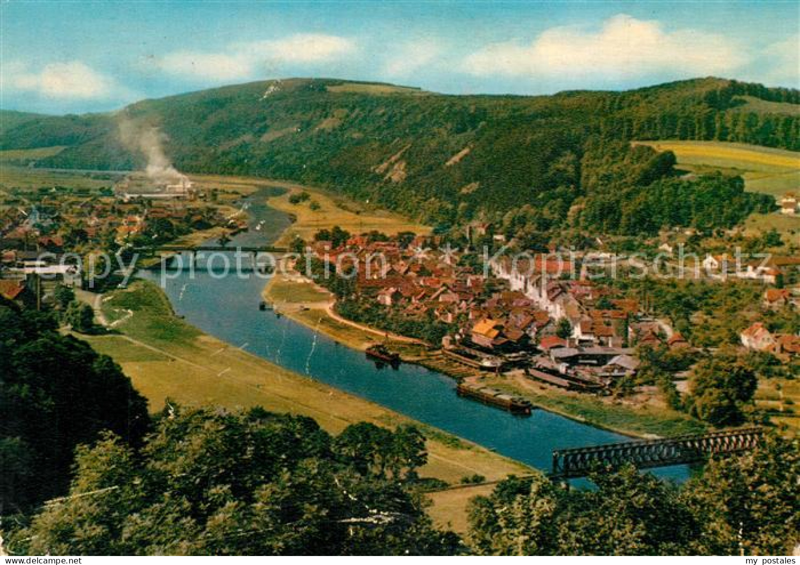 73310216 Bodenwerder Panorama Blick Vom Eckberg Ins Wesertal Bodenwerder - Bodenwerder